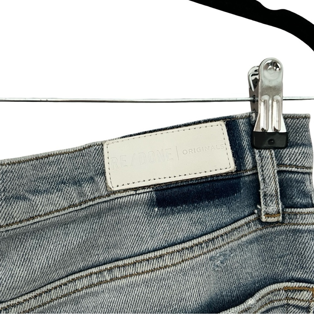 RE/DONE Women's High Rise Stove Pipe Distressed Jeans Sz 28 - Picture 4 of 7